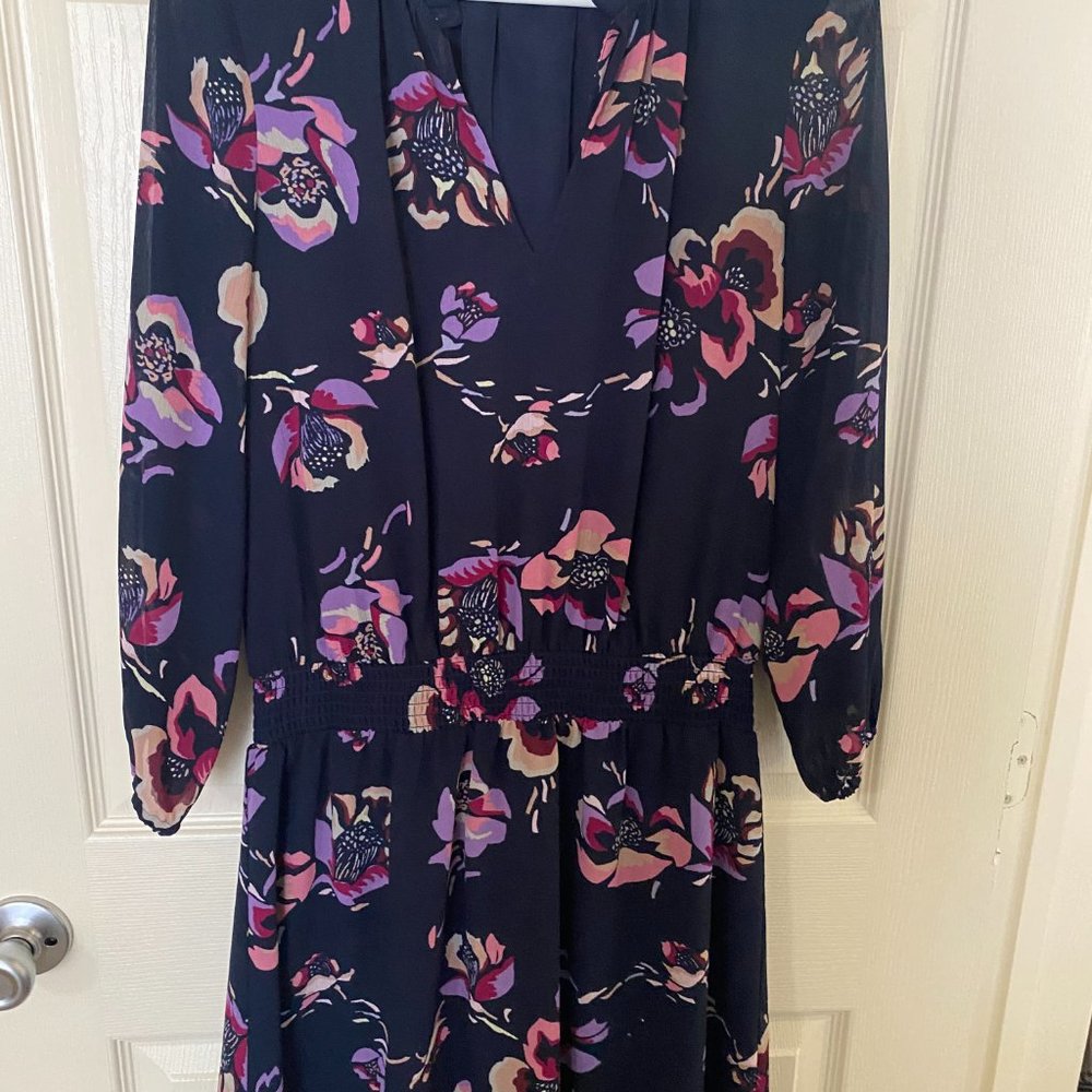 JCrew Floral Smoked Waist Dress - Picture 3 of 10